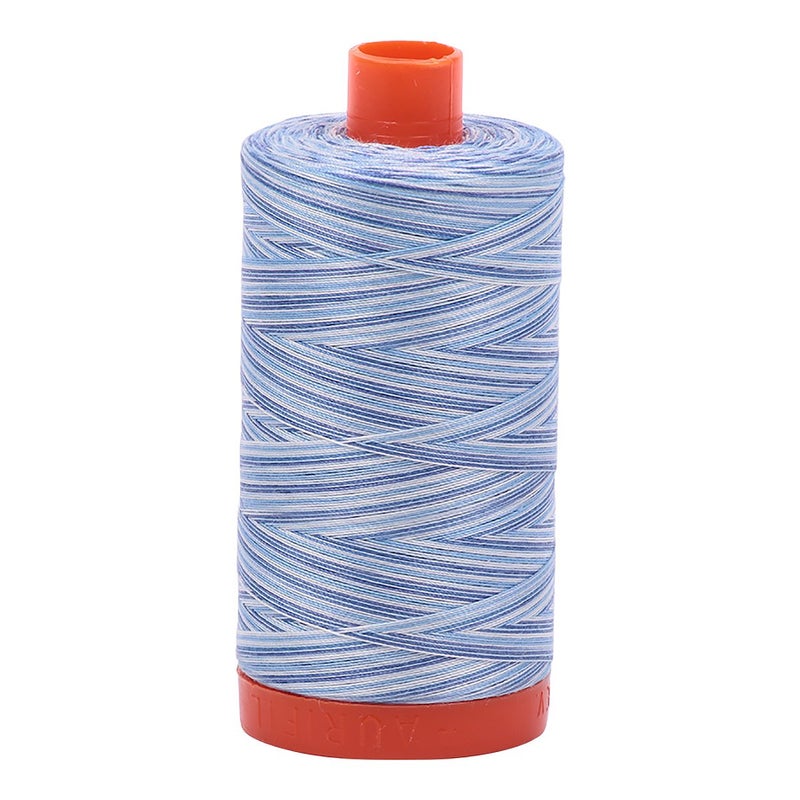 AURIFIL USA 1 422yd-Storm Aurifil Mako خيط قطني صلب 50wt 1422yds عاصفة في البحر
